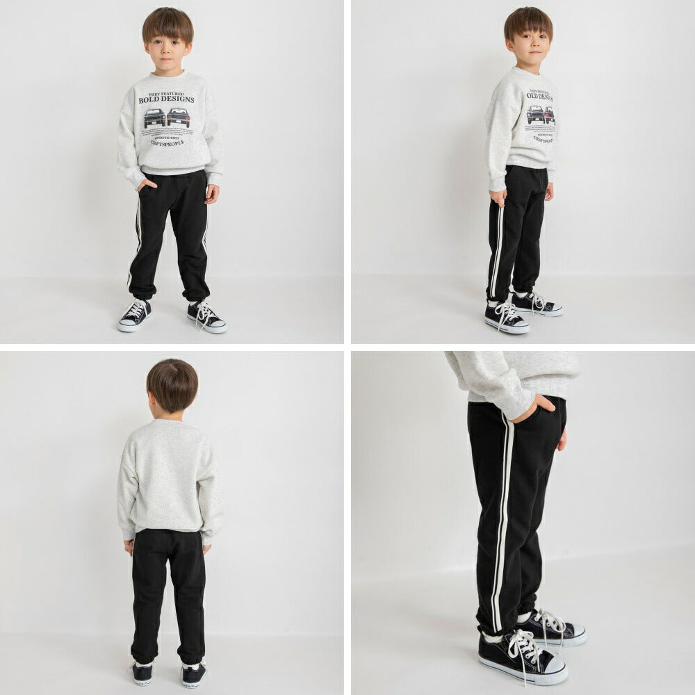 日本童裝 Branshes 抓毛側條紋牛仔褲 80-160cm 男童款 冬季 PANTS