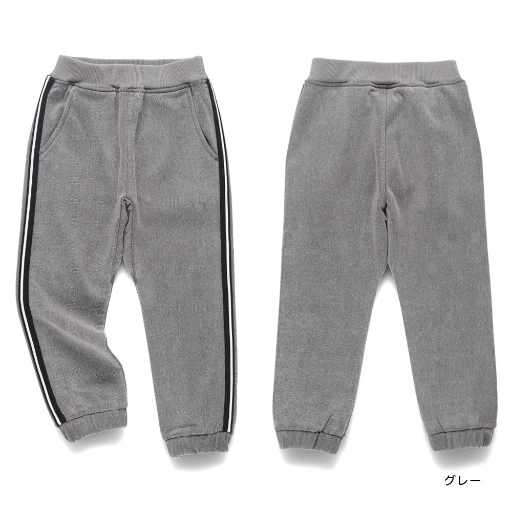 日本童裝 Branshes 抓毛側條紋牛仔褲 80-160cm 男童款 冬季 PANTS