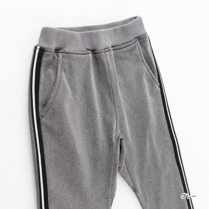 日本童裝 Branshes 抓毛側條紋牛仔褲 80-160cm 男童款 冬季 PANTS