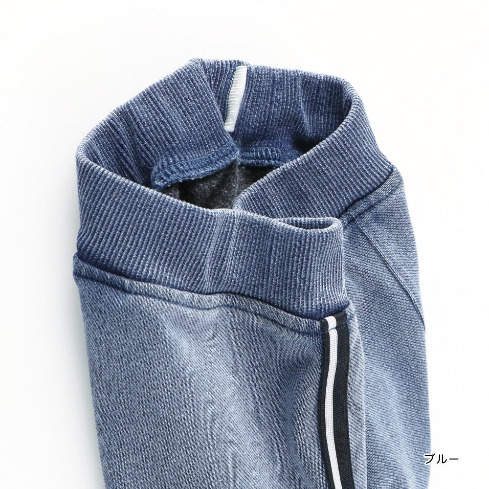 日本童裝 Branshes 抓毛側條紋牛仔褲 80-160cm 男童款 冬季 PANTS