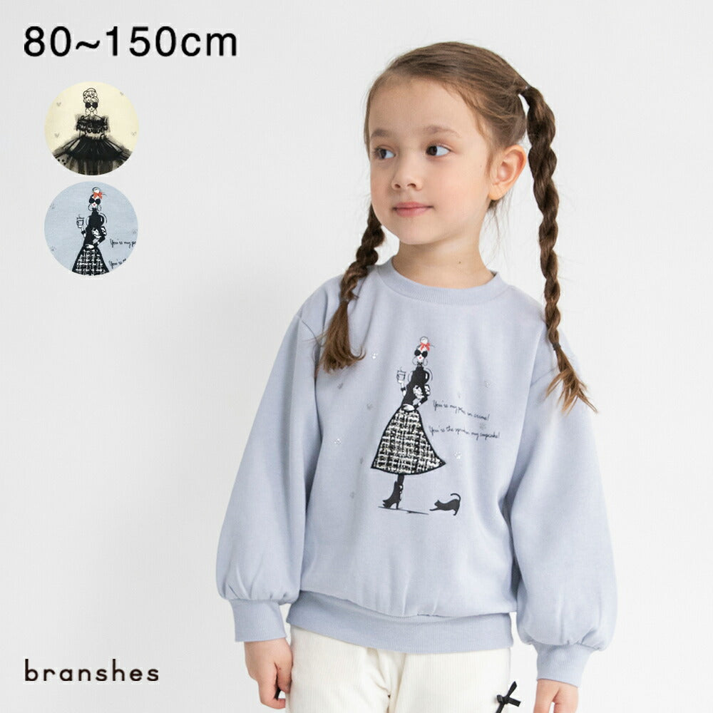 日本童裝 Branshes 抓毛衛衣 80-150cm 女童款 冬季 TOPS