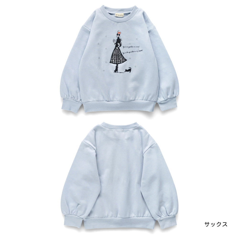 日本童裝 Branshes 抓毛衛衣 80-150cm 女童款 冬季 TOPS