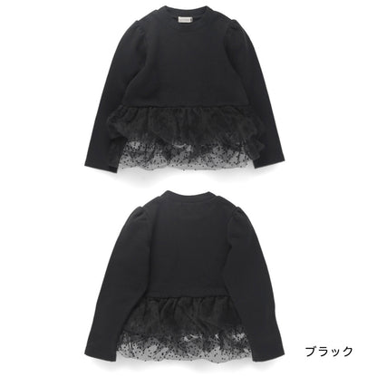 日本童裝 Branshes 抓毛泡泡紗上衣 80-150cm 女童款 冬季 TOPS