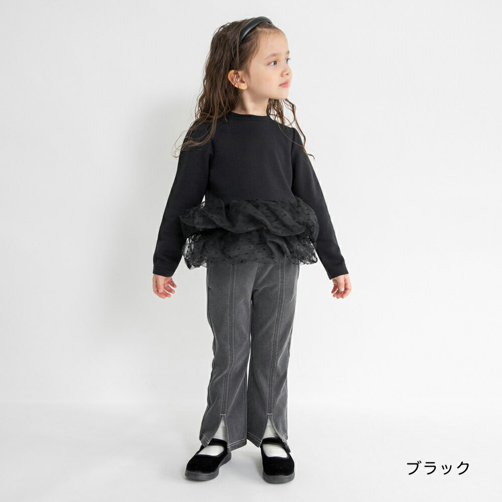 日本童裝 Branshes 抓毛泡泡紗上衣 80-150cm 女童款 冬季 TOPS