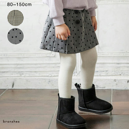 日本童裝 Branshes 磨毛褶邊短裙 80-150cm 女童款 冬季 SKIRTS