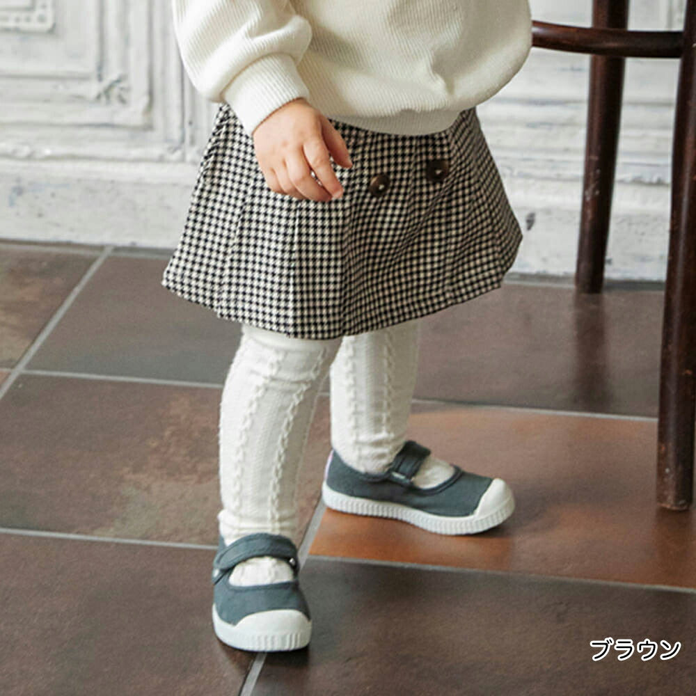 日本童裝 Branshes 磨毛褶邊短裙 80-150cm 女童款 冬季 SKIRTS