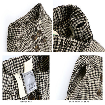 日本童裝 Branshes 磨毛褶邊短裙 80-150cm 女童款 冬季 SKIRTS