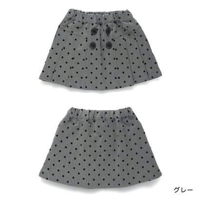 日本童裝 Branshes 磨毛褶邊短裙 80-150cm 女童款 冬季 SKIRTS