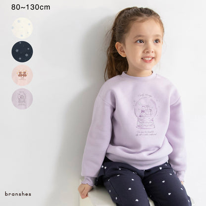 日本童裝 Branshes 抓毛衛衣 80-130cm 女童款 冬季 TOPS