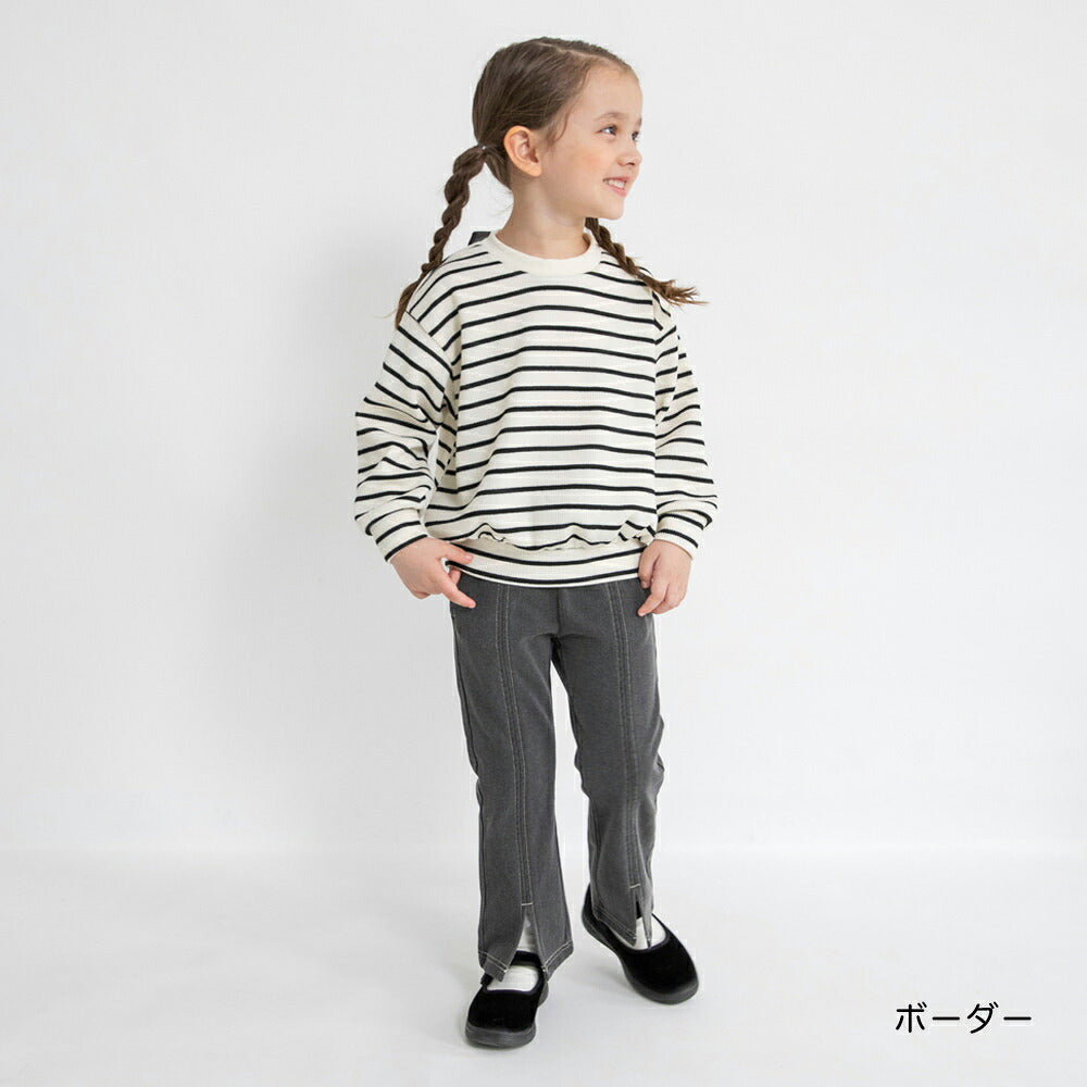 日本童裝 Branshes 緞帶針織上衣 80-150cm 女童款 冬季 TOPS