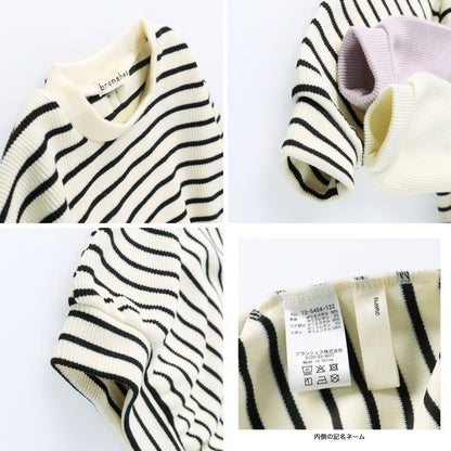 日本童裝 Branshes 緞帶針織上衣 80-150cm 女童款 冬季 TOPS