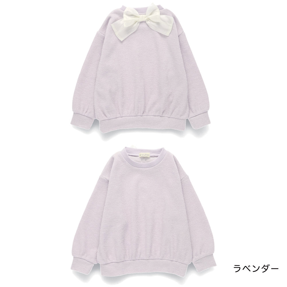 日本童裝 Branshes 緞帶針織上衣 80-150cm 女童款 冬季 TOPS