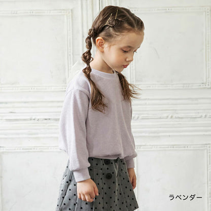 日本童裝 Branshes 緞帶針織上衣 80-150cm 女童款 冬季 TOPS