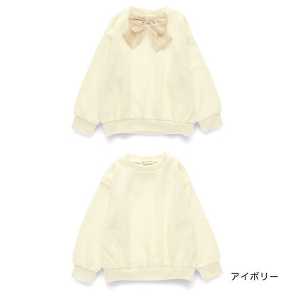 日本童裝 Branshes 緞帶針織上衣 80-150cm 女童款 冬季 TOPS