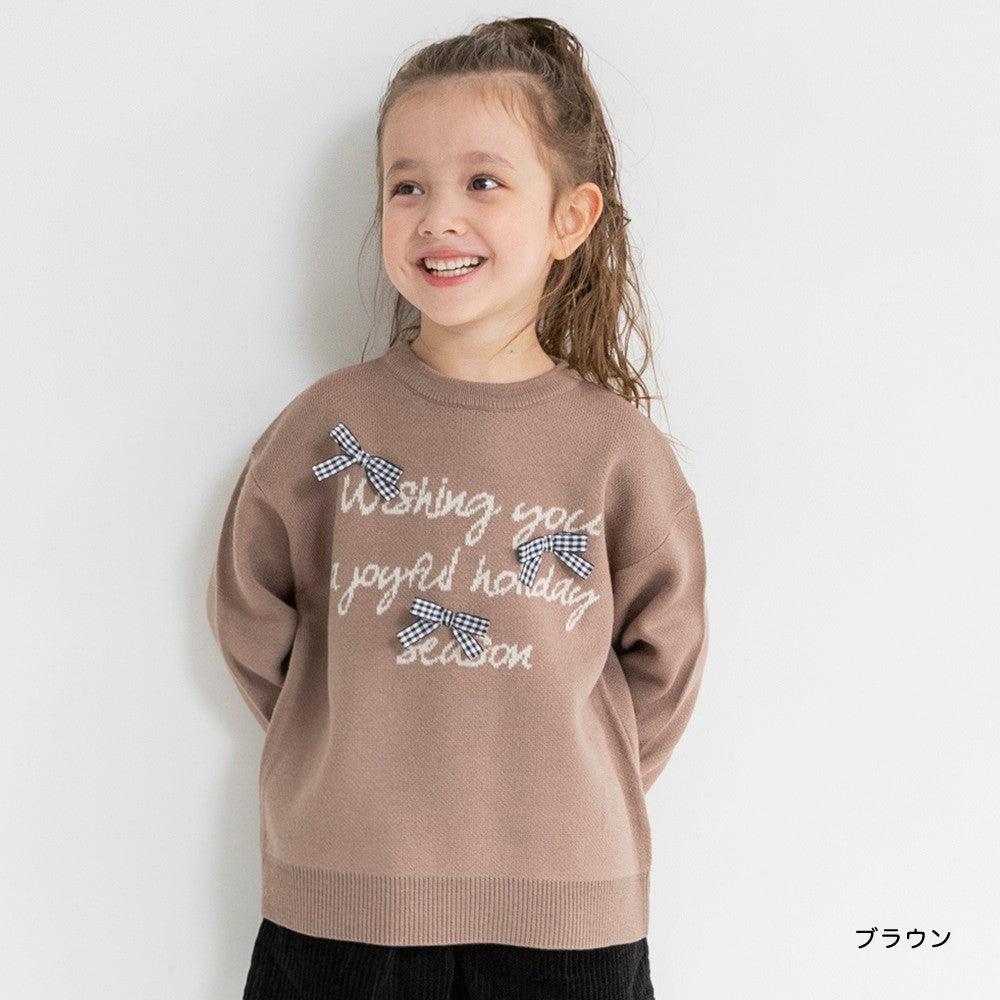 日本童裝 Branshes 針織毛衣 95-150cm 女童款 冬季 TOPS