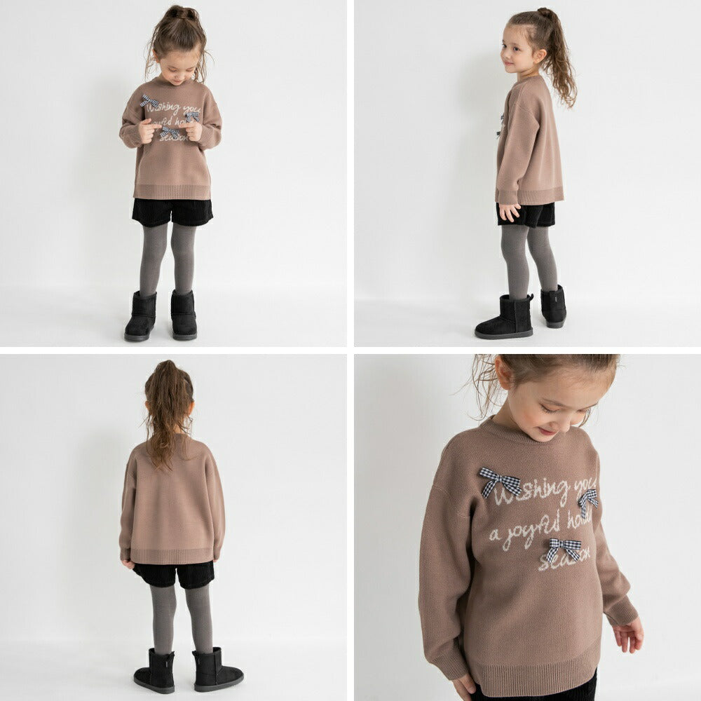 日本童裝 Branshes 針織毛衣 95-150cm 女童款 冬季 TOPS