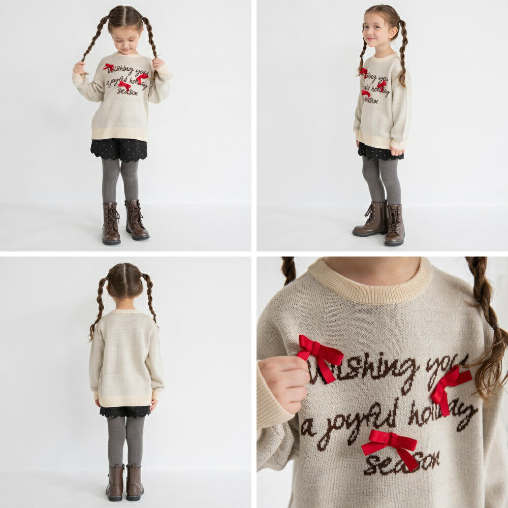 日本童裝 Branshes 針織毛衣 95-150cm 女童款 冬季 TOPS