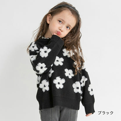 日本童裝 Branshes 針織長款上衣 95-150cm 女童款 冬季 TOPS