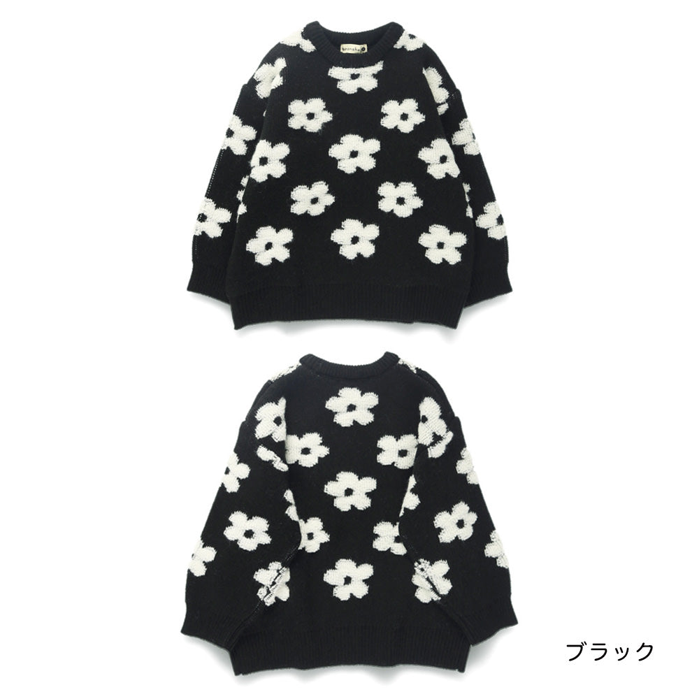 日本童裝 Branshes 針織長款上衣 95-150cm 女童款 冬季 TOPS