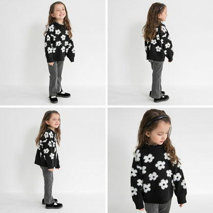 日本童裝 Branshes 針織長款上衣 95-150cm 女童款 冬季 TOPS