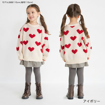 日本童裝 Branshes 針織長款上衣 95-150cm 女童款 冬季 TOPS