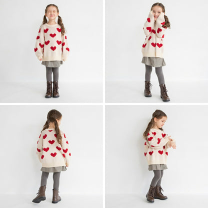 日本童裝 Branshes 針織長款上衣 95-150cm 女童款 冬季 TOPS