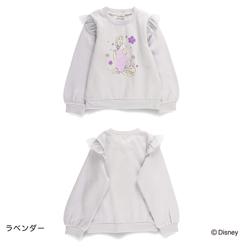 日本童裝 Branshes x Disney 公主紗袖衛衣 90-130cm 女童款 冬季 TOPS