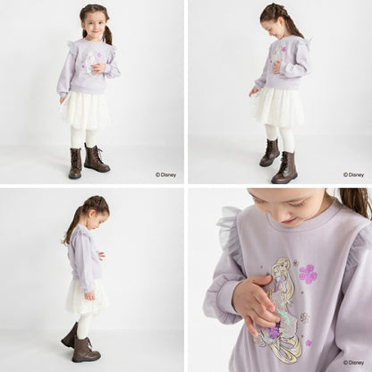 日本童裝 Branshes x Disney 公主紗袖衛衣 90-130cm 女童款 冬季 TOPS