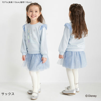 日本童裝 Branshes x Disney 公主紗袖衛衣 90-130cm 女童款 冬季 TOPS