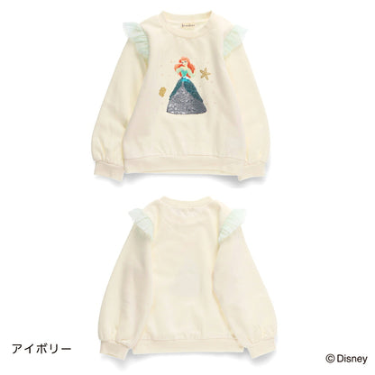 日本童裝 Branshes x Disney 公主紗袖衛衣 90-130cm 女童款 冬季 TOPS