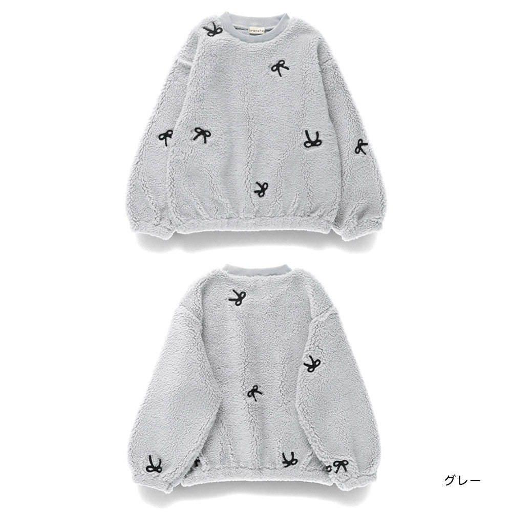 日本童裝 Branshes 毛毛衛衣 80-150cm 女童款 冬季 TOPS