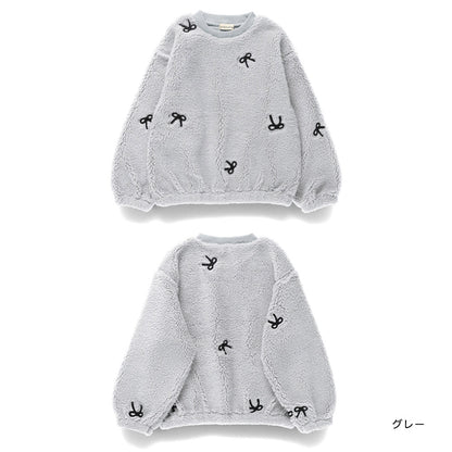 日本童裝 Branshes 毛毛衛衣 80-150cm 女童款 冬季 TOPS