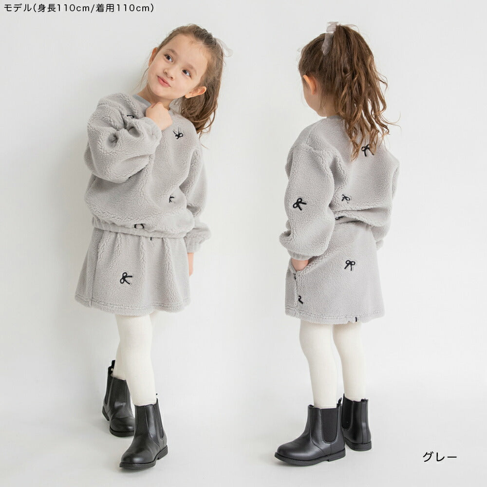 日本童裝 Branshes 毛毛衛衣 80-150cm 女童款 冬季 TOPS