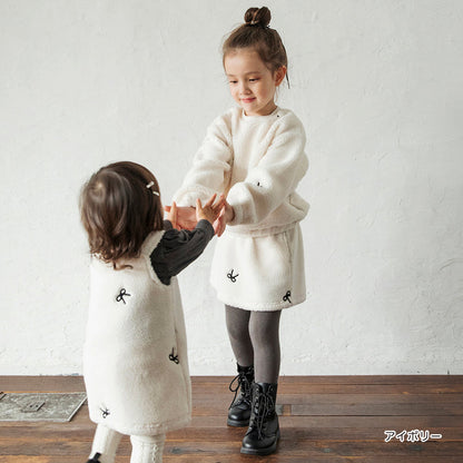 日本童裝 Branshes 毛毛短裙 80-150cm 女童款 冬季 SKIRTS