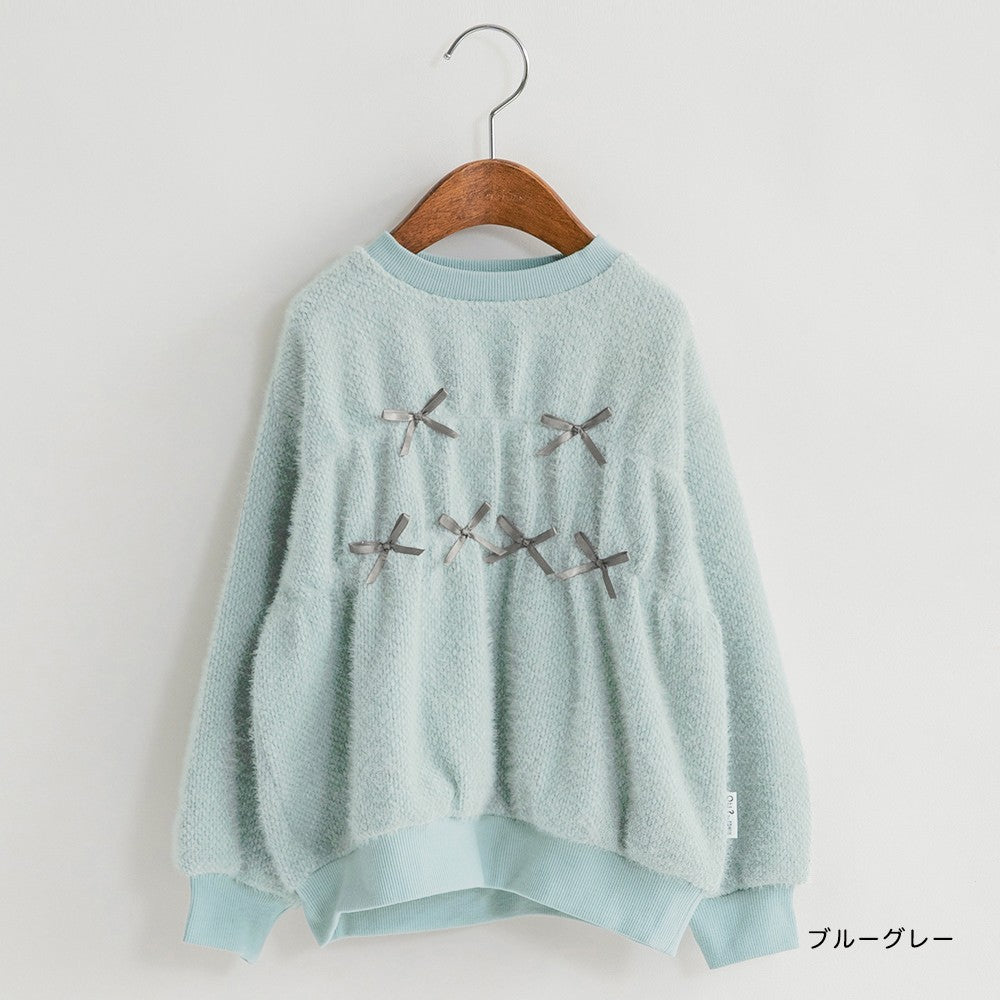 日本童裝 Branshes x Ou? by EDWIN 毛毛衛衣 90-150cm 女童款 冬季 TOPS