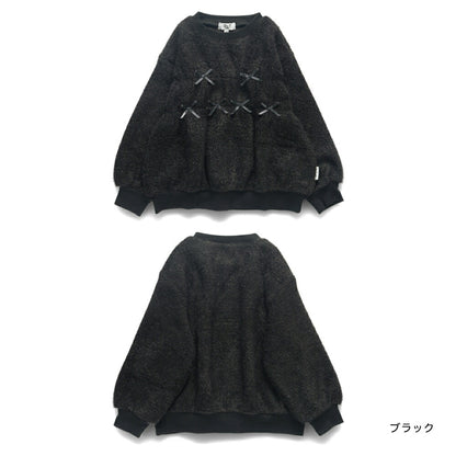 日本童裝 Branshes x Ou? by EDWIN 毛毛衛衣 90-150cm 女童款 冬季 TOPS