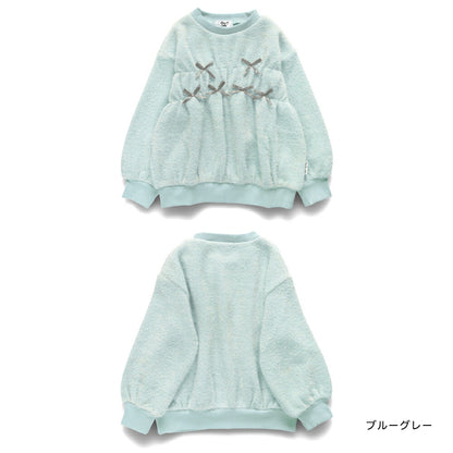 日本童裝 Branshes x Ou? by EDWIN 毛毛衛衣 90-150cm 女童款 冬季 TOPS