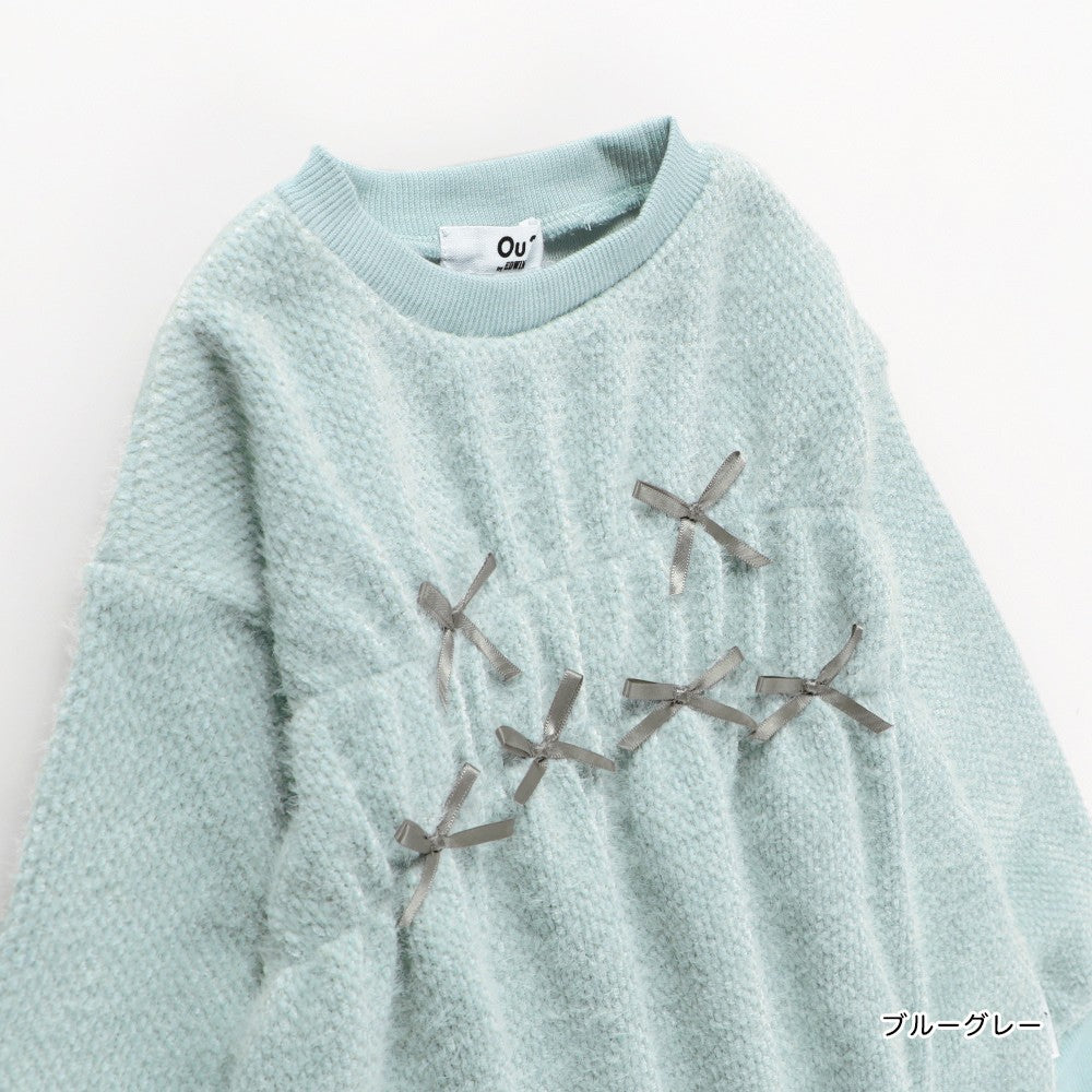 日本童裝 Branshes x Ou? by EDWIN 毛毛衛衣 90-150cm 女童款 冬季 TOPS