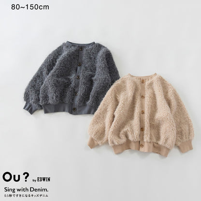 日本童裝 Branshes x Ou? by EDWIN 2Way 前後兩著 毛毛外套 90-150cm 男童款/女童款 冬季 OUTERWEAR