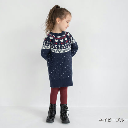 日本童裝 Branshes 針織連身裙 80-150cm 女童款 冬季 DRESSES