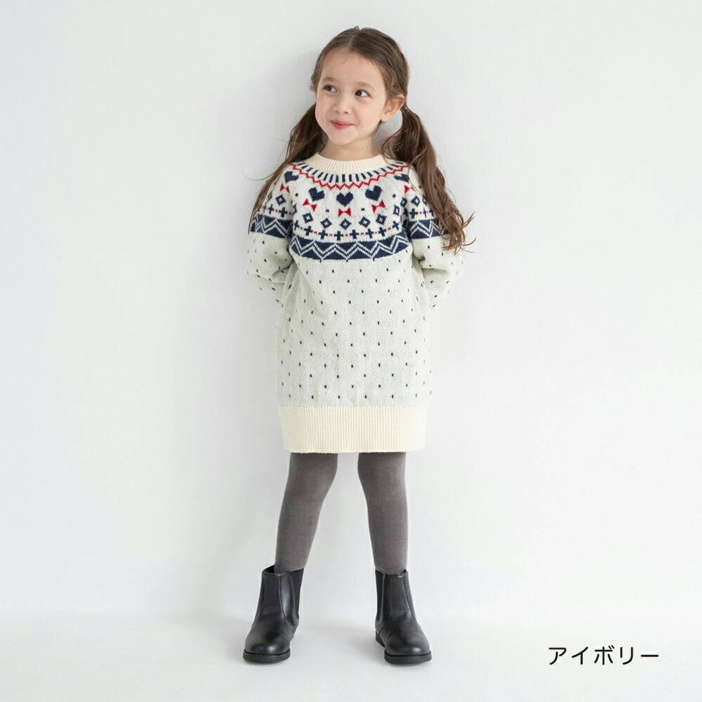 日本童裝 Branshes 針織連身裙 80-150cm 女童款 冬季 DRESSES