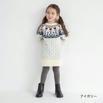 日本童裝 Branshes 針織連身裙 80-150cm 女童款 冬季 DRESSES