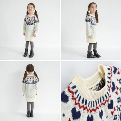 日本童裝 Branshes 針織連身裙 80-150cm 女童款 冬季 DRESSES