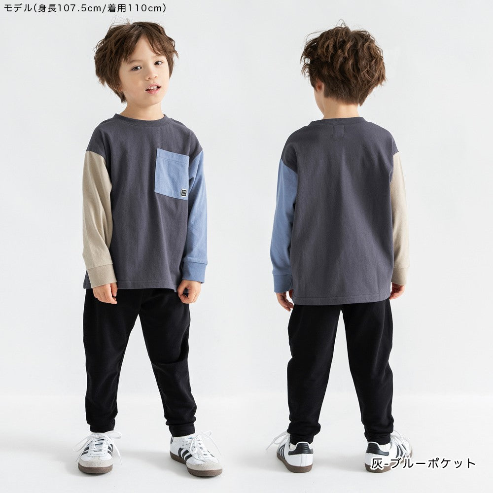 日本童裝 Branshes 口袋休閒上衣 100-160cm 男童款/女童款 冬季 TOPS