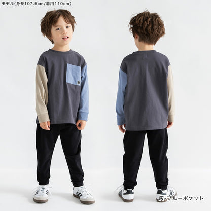 日本童裝 Branshes 口袋休閒上衣 100-160cm 男童款/女童款 冬季 TOPS