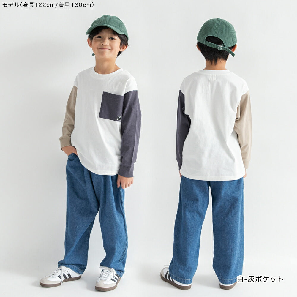 日本童裝 Branshes 口袋休閒上衣 100-160cm 男童款/女童款 冬季 TOPS