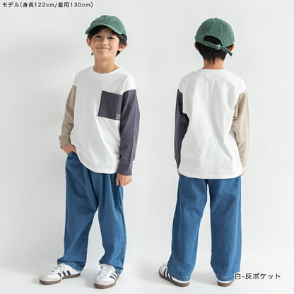 日本童裝 Branshes 口袋休閒上衣 100-160cm 男童款/女童款 冬季 TOPS