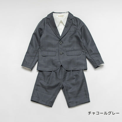 日本童裝 Branshes 西裝三件套裝 110-130cm 男童款 OUTERWEAR TOPS PANTS 面試/宴會/表演