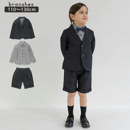 日本童裝 Branshes 西裝三件套裝 110-130cm 男童款 OUTERWEAR TOPS PANTS 面試/宴會/表演