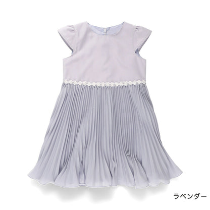 日本童裝 Branshes 百摺下擺連身裙 110-130cm 女童款 DRESSES 面試/宴會/表演